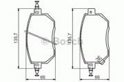 OEM PAD KIT, DISC BRAKE 0986494366