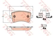 OEM PAD KIT, DISC BRAKE GDB2107