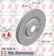 OEM BRAKE DISC FRT VENT DB W203/C32,C55 AMG,C350 400362820