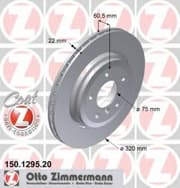 OEM BRAKE DISC REAR BMW E46/2000->I 150129520