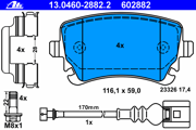 OEM PAD KIT, DISC BRAKE 13046028822