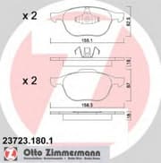 OEM PAD KIT, DISC BRAKE 237231801