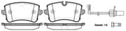 OEM Brake Pad Set, disc brake 134310