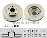 OEM NIPPARTS BRAKE DISCS J3302160