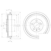 OEM BRAKE DRUM BF406