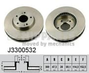 OEM NIPPARTS BRAKE DISCS J3300532