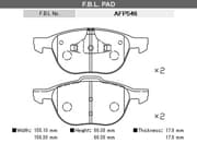 OEM PAD KIT, DISC BRAKE AFP546