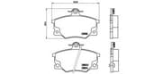 OEM PAD KIT, DISC BRAKE P23017