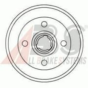 OEM Brake Drums/ABS 2325S