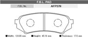 OEM PAD KIT, DISC BRAKE AFP379