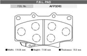 OEM BRAKE PAD AFP324S