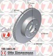 OEM BRAKE ROTOR 150340320