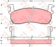 OEM PAD KIT, DISC BRAKE GDB1004