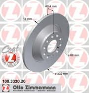 OEM DISC BRAKE ROTOR 100332020