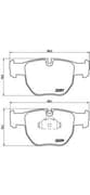 OEM BRAKE PAD SET FRONT LS3 P44012