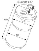 OEM RECEIVER TANK, AIR CONDITIONER 33318