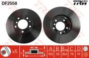 OEM DISC BRAKE ROTOR DF2558