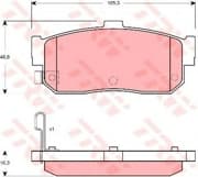 OEM PAD KIT, DISC BRAKE GDB3274