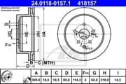 OEM BRAKE ROTOR 24011801571