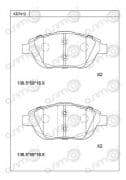 OEM PAD KIT, DISC BRAKE KD7412