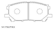 OEM PAD KIT, DISC BRAKE KD2753