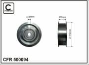 OEM TENSIONER ASSY, PULLEY 500094