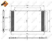 OEM RADIATOR ASSY, A/C 350222