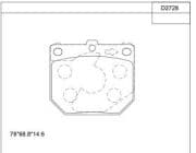 OEM PAD KIT, DISC BRAKE KD2728