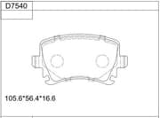 OEM BRAKE PAD KD7540