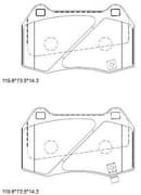 OEM BRAKE PAD KD1754