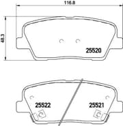 OEM PAD KIT, DISC BRAKE P30081