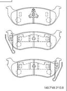 OEM PAD KIT, DISC BRAKE KD6522