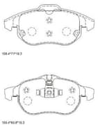 OEM PAD KIT, DISC BRAKE KD7569