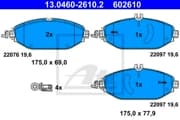 OEM PAD KIT, DISC BRAKE 13046026102