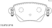 OEM PAD KIT, DISC BRAKE KD6739