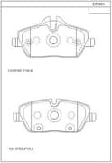 OEM PAD KIT, DISC BRAKE KD72801