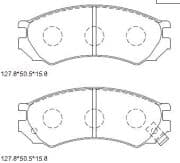 OEM PAD KIT, DISC BRAKE KD1715