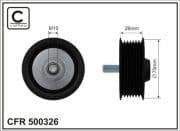 OEM TENSIONER ASSY, PULLEY 500326