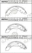 OEM PAD KIT, DISC BRAKE K9703