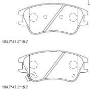 OEM BRAKE PAD KD9724