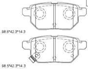 OEM PAD KIT, DISC BRAKE KD2781