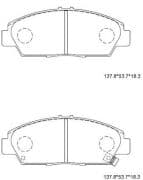 OEM PAD KIT, DISC BRAKE KD1793