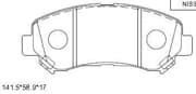 OEM PAD KIT, DISC BRAKE KD1744