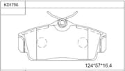 OEM BRAKE PAD KD1750