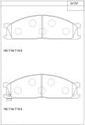 OEM BRAKE PAD KD1757