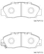 OEM PAD KIT, DISC BRAKE KD1758