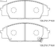 OEM PAD KIT, DISC BRAKE KD1795