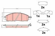 OEM PAD KIT, DISC BRAKE GDB2182