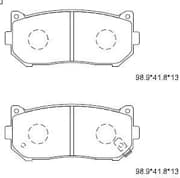 OEM PAD KIT, DISC BRAKE KD9701