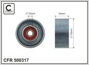 OEM PULLEY ROLLER ASSY 500317